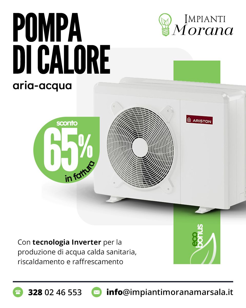 Pompe di calore _65% sconto in fattura